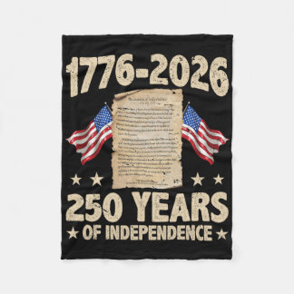 アメリカ独立250周年 1776 2026 米国 フリースブランケット