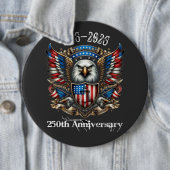 アメリカ独立250周年 1776 2026 缶バッジ (インサイチュ)