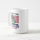 アメリカ独立250周年 1776-2026 自由の女神 コーヒーマグカップ (正面左)
