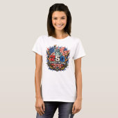 アメリカ独立250周年 1776-2026 自由の女神 Tシャツ (正面フル)