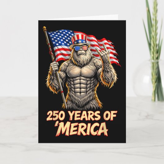 アメリカ独立250周年 1776 2026 250周年 7月4日 ビッグ カード (正面)