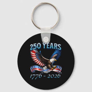 アメリカ独立250周年 1776-2026 7月4日 キーホルダー