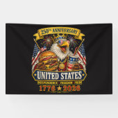 アメリカ独立250周年 1776 2026 7月4日 独立記念日 横断幕 (横)