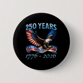 アメリカ独立250周年 1776-2026 7月4日 缶バッジ