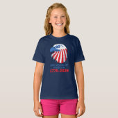 アメリカ独立250周年 1776-2026 Tシャツ (正面フル)