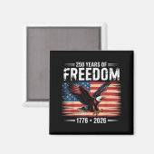 アメリカ独立250周年 2026年 自由の年 マグネット (正面/裏面)