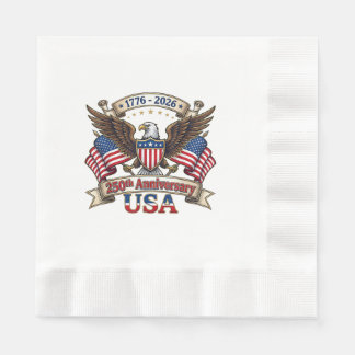 アメリカ独立250周年 4th+of+July 記念 1 縁ありランチョンナプキン