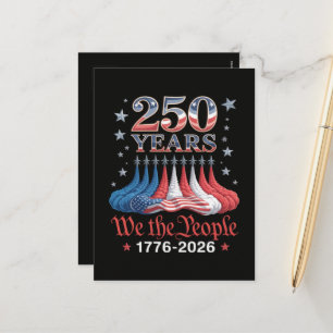 アメリカ独立250周年 7月4日 シーズンポストカード