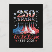 アメリカ独立250周年 7月4日 シーズンポストカード (正面)