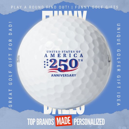 アメリカ独立250周年 7月4日 スクランブル ゴルフボール