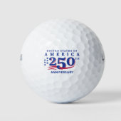 アメリカ独立250周年 7月4日 スクランブル ゴルフボール (正面)