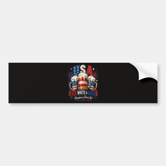 アメリカ独立250周年 7月4日 バンパーステッカー (正面)
