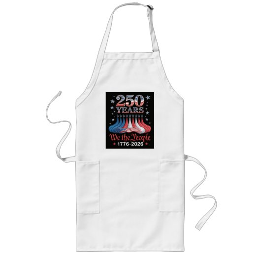 アメリカ独立250周年 7月4日 ロングエプロン (正面)