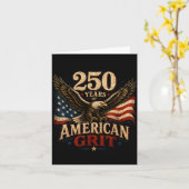 アメリカ独立250周年 7月4日 愛国 1776 カード (黄色い花)