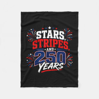アメリカ独立250周年 7月4日 愛国 1776 フリースブランケット