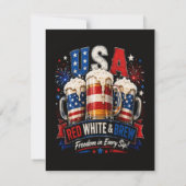アメリカ独立250周年 7月4日 招待状 (裏面)