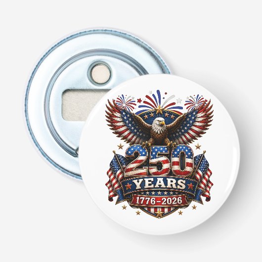 アメリカ独立250周年 7月4日 栓抜き (正面)