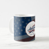 アメリカ独立250周年 7月4日 独立記念日 コーヒーマグカップ (正面左)