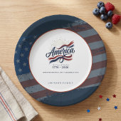 アメリカ独立250周年 7月4日 独立記念日 ペーパープレート