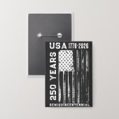 アメリカ独立250周年 7月4日 缶バッジ (正面/裏面)