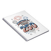 アメリカ独立250周年 7月4日 花火大会 ノートブック (右側)