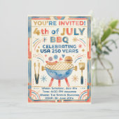 アメリカ独立250周年 7月4日 BBQ インビテーション – USA 250 Years (スタンド正面)