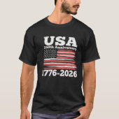 アメリカ独立250周年 - America 1776-2026 Tシャツ (正面)