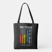 アメリカ独立250周年+LGBTプロ トートバッグ (裏面)