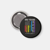 アメリカ独立250周年+LGBTプロ マグネット (正面/裏面)