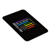 アメリカ独立250周年+LGBTプロ マグネット (右側)