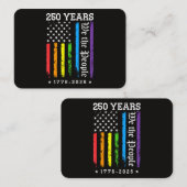アメリカ独立250周年+LGBTプロ 名刺 (正面/裏面)