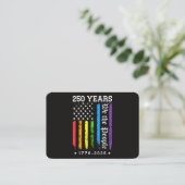 アメリカ独立250周年+LGBTプロ 名刺 (スタンド正面)