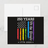 アメリカ独立250周年+LGBT+プライド シーズンポストカード (正面/裏面)