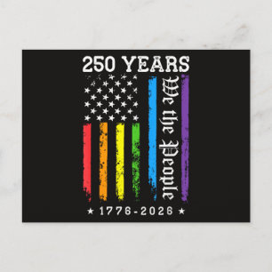 アメリカ独立250周年+LGBT+プライド シーズンポストカード