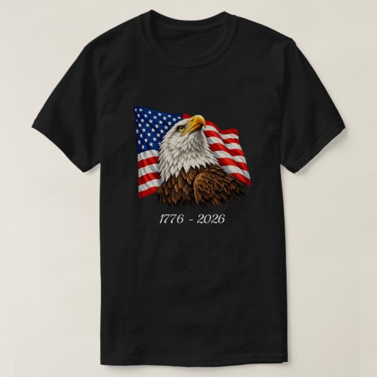 アメリカ独立250周年Tシャツ Tシャツ (デザイン正面)