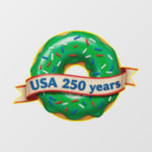 アメリカ独立250周年USAスイートドーナツ ウィンドウサイン (シート)