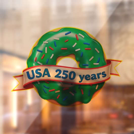 アメリカ独立250周年USAスイートドーナツ ウィンドウサイン (シート2)