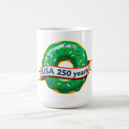 アメリカ独立250周年USAスイートドーナツ コーヒーマグカップ (中央)