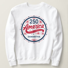 アメリカ独立250周年USA建国記念日パーティー スウェットシャツ