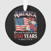 アメリカ独立250年フラワーフラッグ オーナメント (正面)