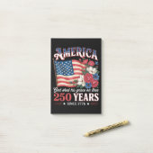 アメリカ独立250年フラワーフラッグ ポストイット (デスク上)