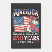 アメリカ独立250年フラワーフラッグ ポストイット (正面)