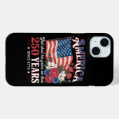 アメリカ独立250年フラワーフラッグ Case-Mate iPhoneケース (裏面 (横))