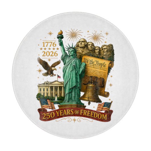アメリカ独立250年 カッティングボード (正面)
