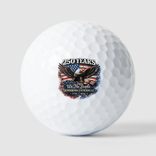 アメリカ独立250年 ゴルフボール (正面)
