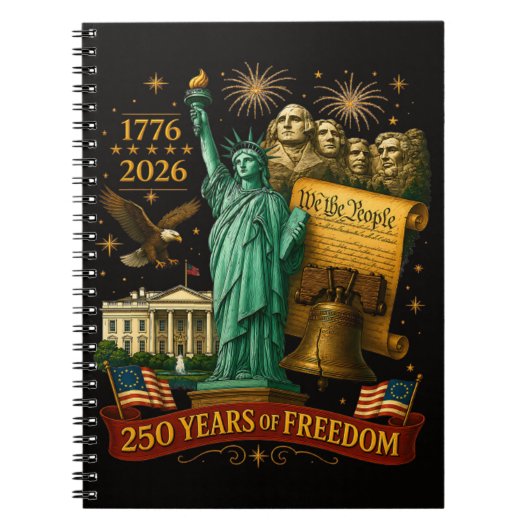 アメリカ独立250年 ノートブック (正面)