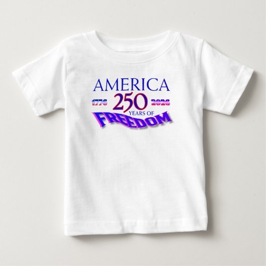 アメリカ独立250年 ベビーTシャツ (正面)