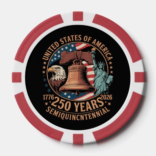 アメリカ独立250年 ポーカーチップ (正面)
