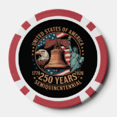 アメリカ独立250年 ポーカーチップ (裏面)