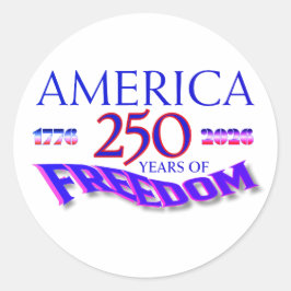 アメリカ独立250年 ラウンドシール